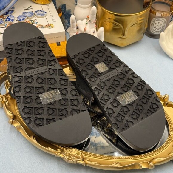 🆕 DONNA KARAN NEW YORK 🧿 NWOB Harisa X-Band Slip On Espadrille Sandal, Sz US 7 - Picture 13 of 15